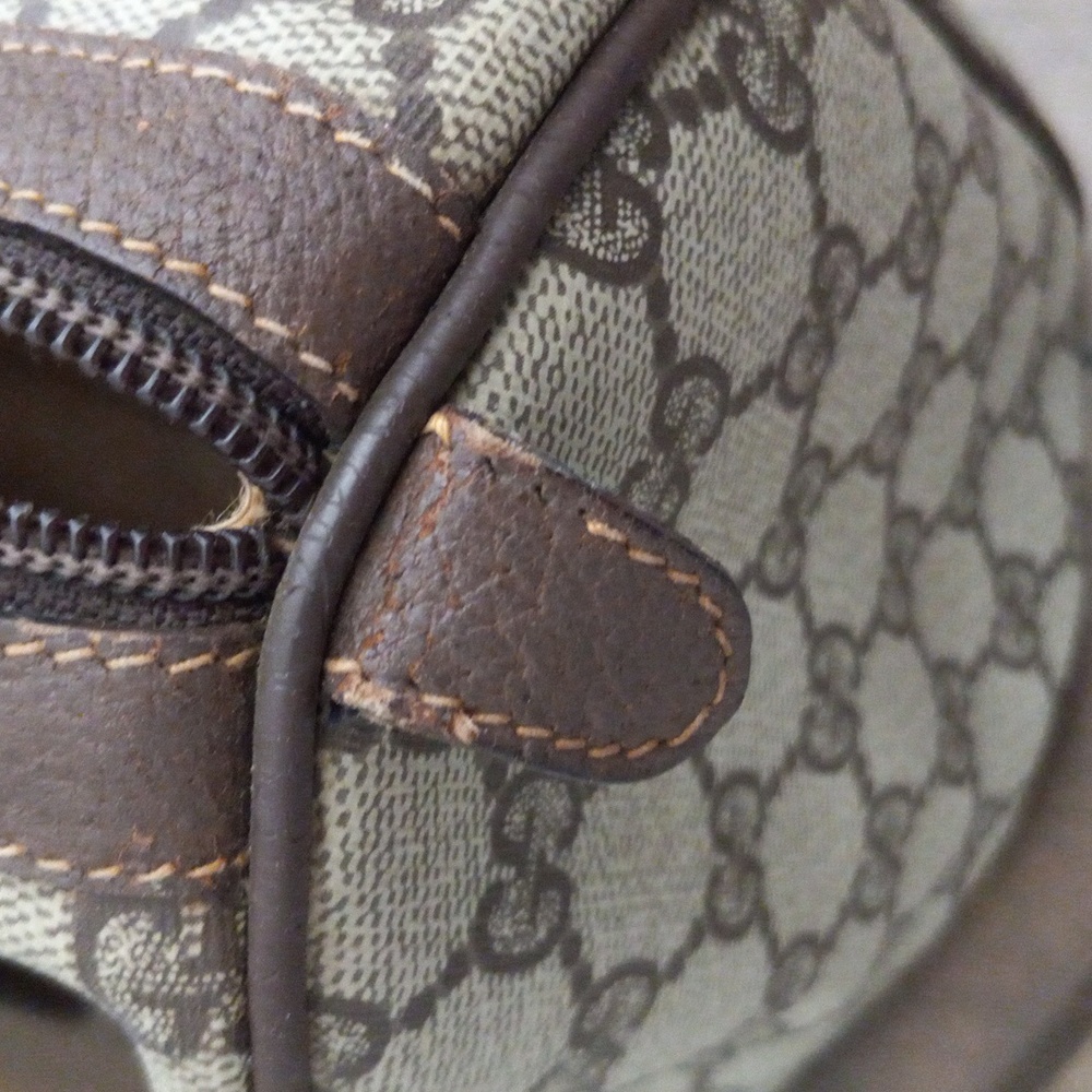 Authentic Vintage Gucci GG Monogram Supreme Sherry Web Ophidia Boston Doctor Bag - Picture 11 of 11